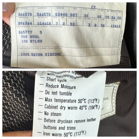 Vintage Ermenegildo Zegna Soft Blazer 3 Button Sport Coat Jacket Wool Blend 41R - Picture 11 of 12